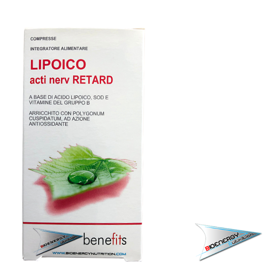 Benefits - Fitness Experience-LIPOICO ACTI NERV RETARD (Conf. 30 cps)     